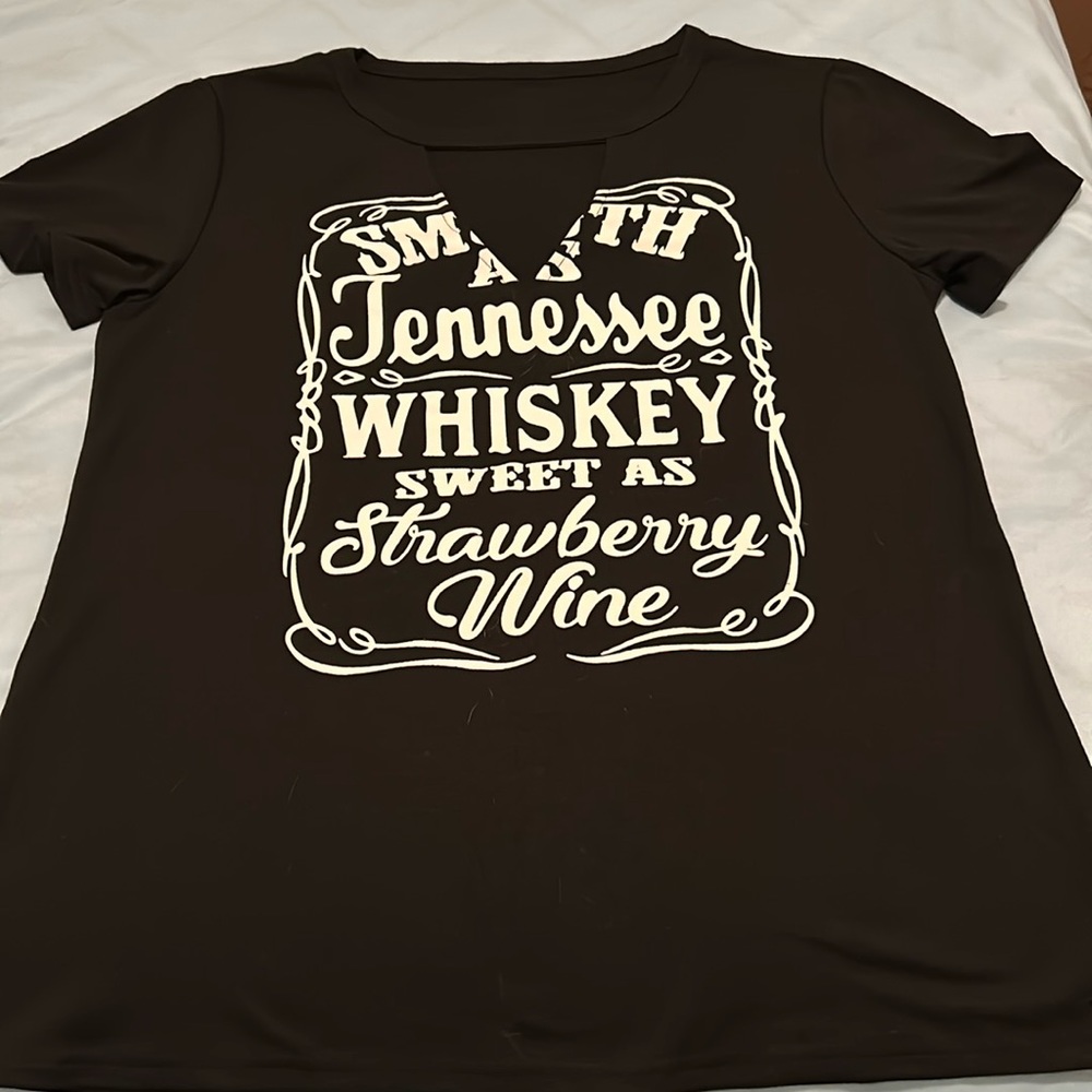 Country Girl T-shirt . Smooth as Tennessee Whiskey  sweet as strawberry wine.